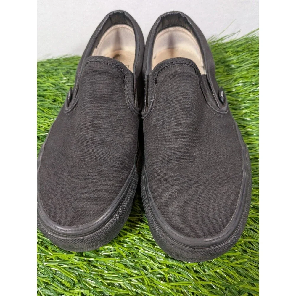Vans Off The Wall  508731 Black Unisex Slip on Sneakers Shoes Mens 6 Women's 7.5